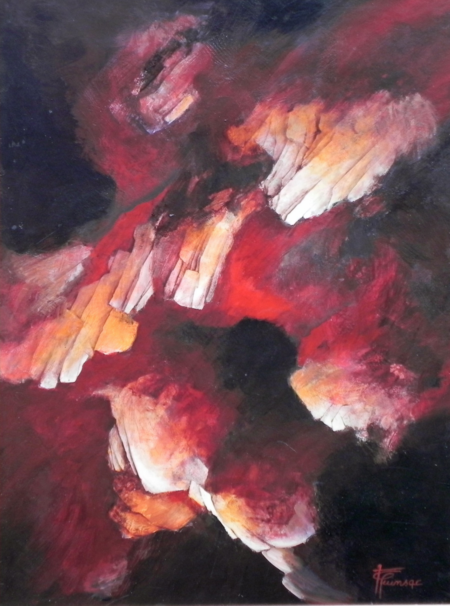 La chute - Fabienne Quinsac - peinture